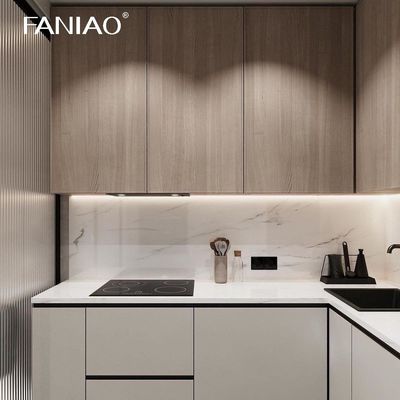 Mini Kitchenette Melamine Kitchen Cabinet for Hotel Kitchen Apartment Cabinet Project