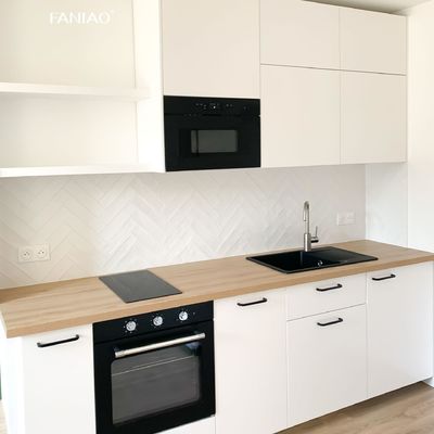 Mini Kitchenette Melamine Kitchen Cabinet for Hotel Kitchen Apartment Cabinet Project