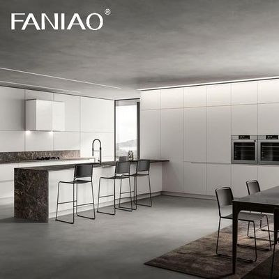 Custom House High Standard Luxury Kitchen Smart White Wall Cabinet Display Cupboard Villa Kitchen Cabinet