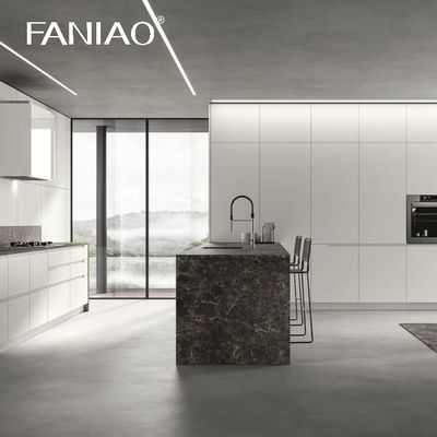 Custom House High Standard Luxury Kitchen Smart White Wall Cabinet Display Cupboard Villa Kitchen Cabinet