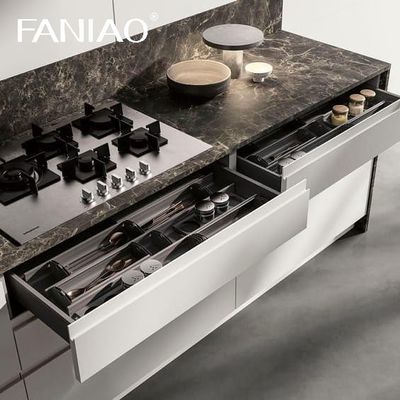 Custom House High Standard Luxury Kitchen Smart White Wall Cabinet Display Cupboard Villa Kitchen Cabinet