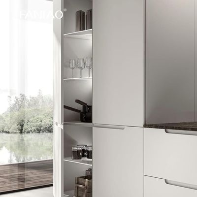 Custom House High Standard Luxury Kitchen Smart White Wall Cabinet Display Cupboard Villa Kitchen Cabinet