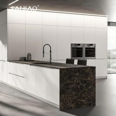 Custom House High Standard Luxury Kitchen Smart White Wall Cabinet Display Cupboard Villa Kitchen Cabinet