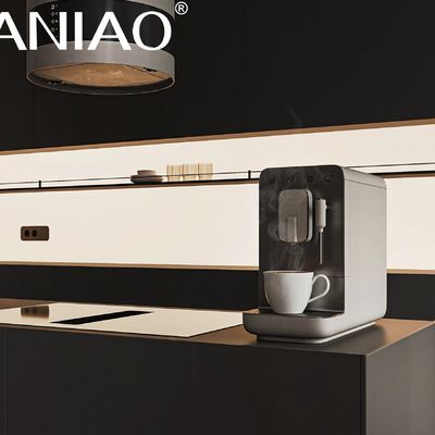 Matte Grey Custom Kitchen Cabinet Melamine Board Kitchen Base Cabinet With Sink Design Kitchen Furniture