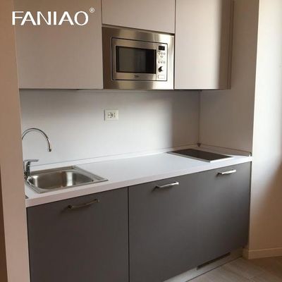 Custom Hotel Mini Kitchen Cabinet Solid Wood Hotel Kitchenette