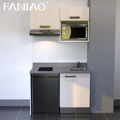Modern Small Kitchen Cabinets With Single Bowl Sink for Small Room Apartment Design