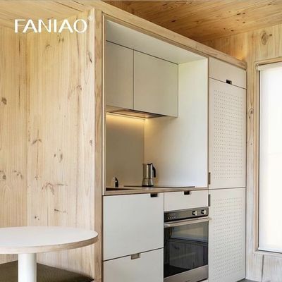 Factory Wholesale Hotel Small Kitchen Design Modern Mini Kitchenette Set Melamine Kitchen Cabinet
