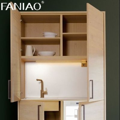 Factory Wholesale Hotel Small Kitchen Design Modern Mini Kitchenette Set Melamine Kitchen Cabinet