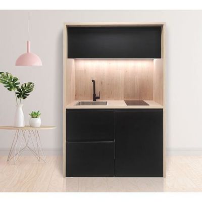 Custom Ready to Assemble Melamine Hotel Modern Mini Kitchen Cabinet for Project