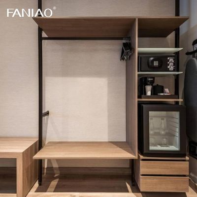 Hotel Apartment Modern Style Wooden Furniture Bedroom Wardrobe for Building Project