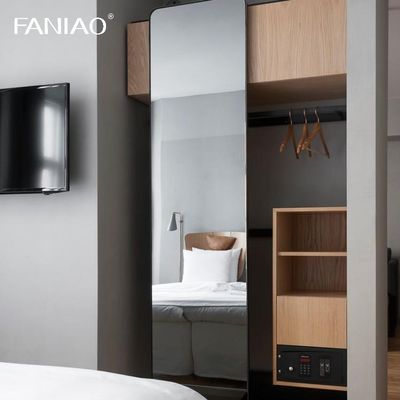Hotel Apartment Modern Style Wooden Furniture Bedroom Wardrobe for Building Project