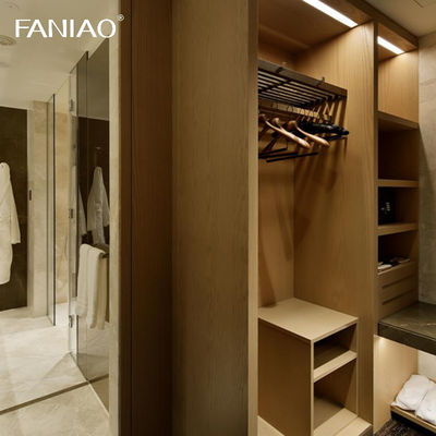 Hotel Apartment Modern Style Wooden Furniture Bedroom Wardrobe for Building Project