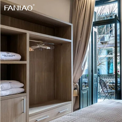Hotel Apartment Modern Style Wooden Furniture Bedroom Wardrobe for Building Project