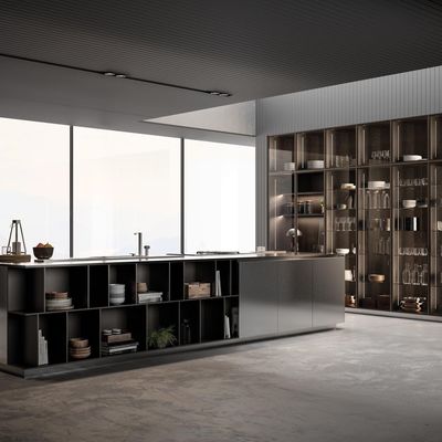 Smart Complete Set Melamine Cupboards Supplies Custom Wooden Pantry Modern Design Villa Kitchen Cabinet