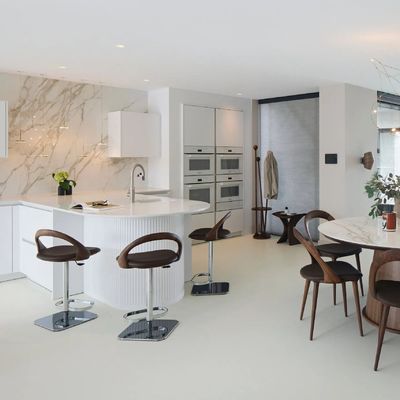 Wholesale Modern White L Shaped Melamine Kitchen New Design Kitchen Cabinets