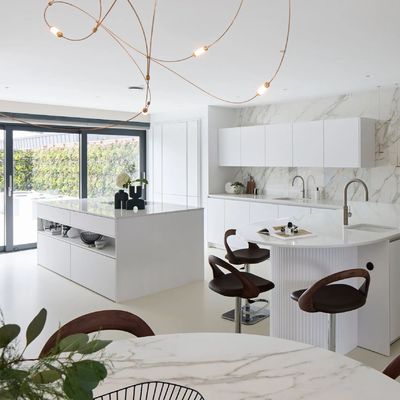 Wholesale Modern White L Shaped Melamine Kitchen New Design Kitchen Cabinets