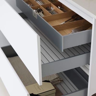 Wholesale Modern White L Shaped Melamine Kitchen New Design Kitchen Cabinets