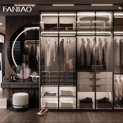 Custom Dressing Room Walk In Bedroom Closet Storage Cabinet Combination Floor To Ceiling Open Wardrobe