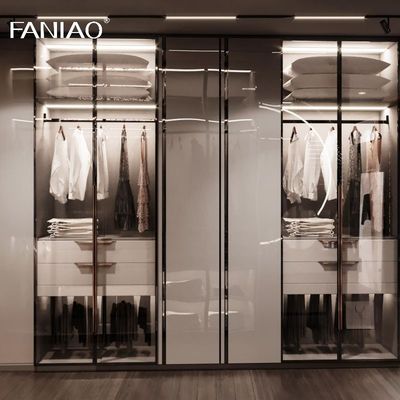 Custom Dressing Room Walk In Bedroom Closet Storage Cabinet Combination Floor To Ceiling Open Wardrobe