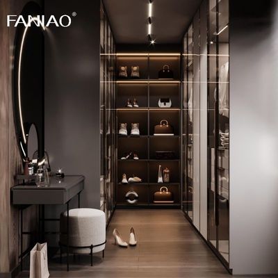 Custom Dressing Room Walk In Bedroom Closet Storage Cabinet Combination Floor To Ceiling Open Wardrobe