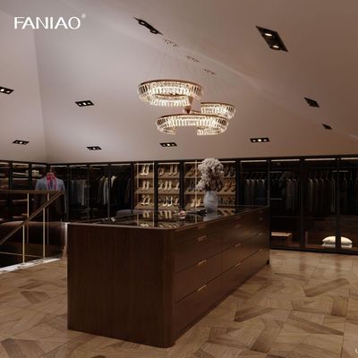 Customized Bedroom Walk-In Portable Wardrobe Closet Modern Wooden Wardrobe Room Cabinets