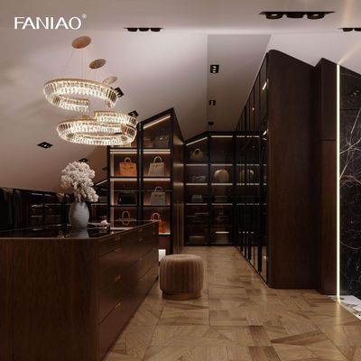 Customized Bedroom Walk-In Portable Wardrobe Closet Modern Wooden Wardrobe Room Cabinets