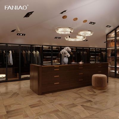 Customized Bedroom Walk-In Portable Wardrobe Closet Modern Wooden Wardrobe Room Cabinets