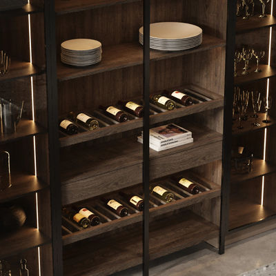 Custom Modern Design Villa Modern Kitchen Cupboard Melamine Kitchen Cabinets With Island