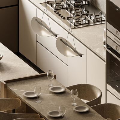 Customized Kitchen Furniture Modern Natural Solid Wood Modular Kitchen Cabinets Villa Use Luxury Kitchen Cabinets