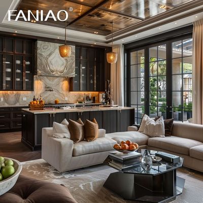 Modern Luxury Ready to Assemble Interior Furniture Flat Pack Cabinet Design Cupboard Kitchen Cabinets