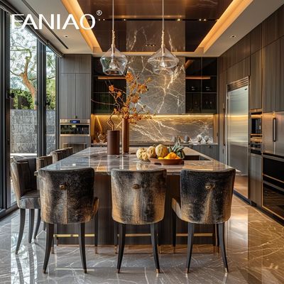 Modern Luxury Ready to Assemble Interior Furniture Flat Pack Cabinet Design Cupboard Kitchen Cabinets