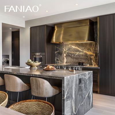 Modern Luxury Ready to Assemble Interior Furniture Flat Pack Cabinet Design Cupboard Kitchen Cabinets