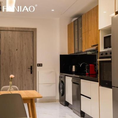 Custom Full Luxury Lacquer With Sink Modern MINI Kitchen Cabinet For Hotel
