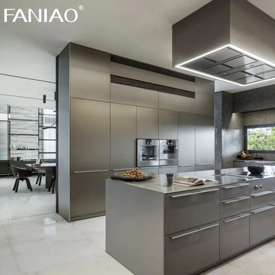 Smart Kitchen Furniture Cupboards Luxury Stainless Steel Modern Kitchen Cabinet