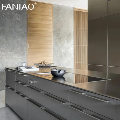 Smart Kitchen Furniture Cupboards Luxury Stainless Steel Modern Kitchen Cabinet