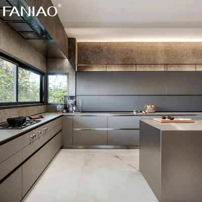 Smart Kitchen Furniture Cupboards Luxury Stainless Steel Modern Kitchen Cabinet