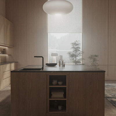 Modern Style Manufacturer Full Set Designs Complete Minimalist Wood Grain Kitchen Cabinets