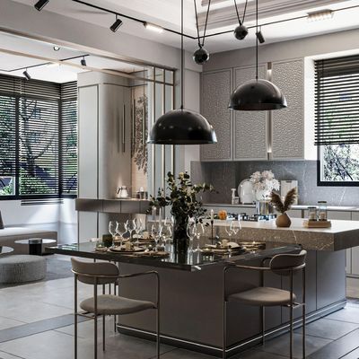 Free Design Custom Wood Veneer Kitchen Cabinet Modern Classic Wood Kitchen Cabinet