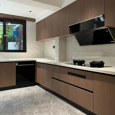 Professional Complete Wooden Veneer Kitchen Design Modern Cupboards For kitchen Cabinet