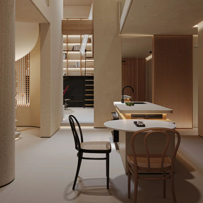 High End Contemporary Wooden Veneer Matt Kitchen Kitchen Cabinet Designs From FANIAO Factory
