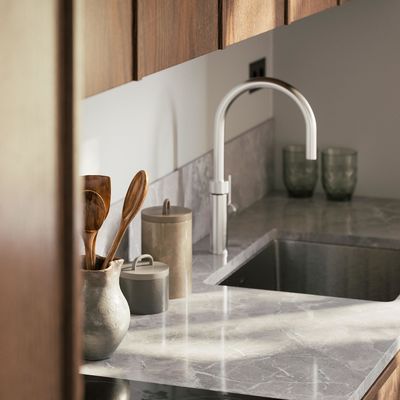 Modern Apartment Frame-line Door Panel Wooden Veneer Matt Lacquer Kitchen Cabinets