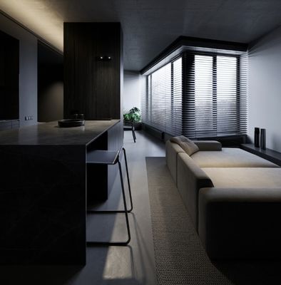 Apartment Black Wood Grain Kitchen Cabinets Melamine Dark Grey Wood Grain Kitchen Cabinets