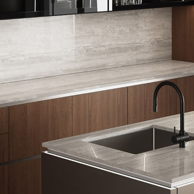 Factory Directly Custom Villa Home Smart Melamine Cabinet Kitchen With Island