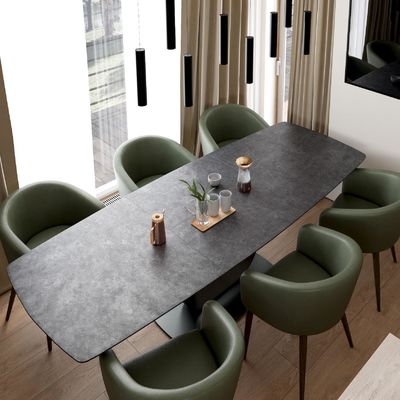 Custom Luxury Kitchen Cabinet Natural Color Wood Veneer Flat Kitchen Cabinet