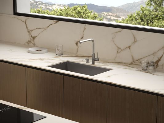 Multifunctional Household High End Wood Veneer Kitchen Furniture For Apartments And Hotel