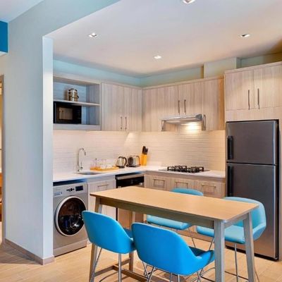 Hotel Mini Kitchen Cabinet Sets  Modern Wood Custom Design Kitchen Furniture Apartment Use