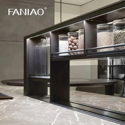Smart Stainless Steel Kitchen Cabinet Interior Design Custom Metal Aluminium Kitchen Cabinet For Middle East