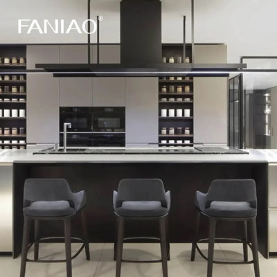 Smart Stainless Steel Kitchen Cabinet Interior Design Custom Metal Aluminium Kitchen Cabinet For Middle East