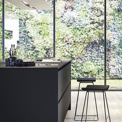 Luxury Designs Black Melamine Kitchen Cabinets Modern Kitchen Furniture Cabinet Sets For Home