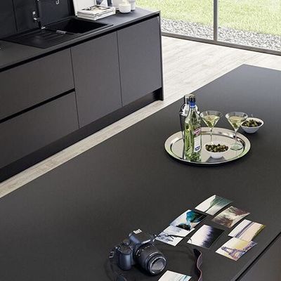 Luxury Designs Black Melamine Kitchen Cabinets Modern Kitchen Furniture Cabinet Sets For Home